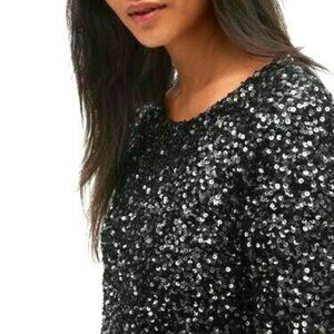 Retro Sequin Long sleeve swing dress - RARE